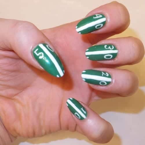 nail art football tips by the daily varnish