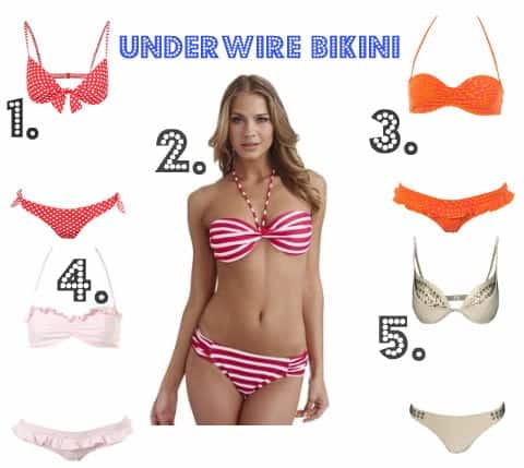 summer swimsuit guide,   Underwire Bikini