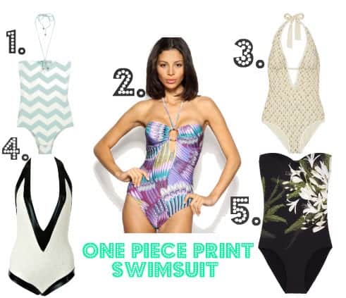 summer swimsuit guide,   one piece bathing suit print