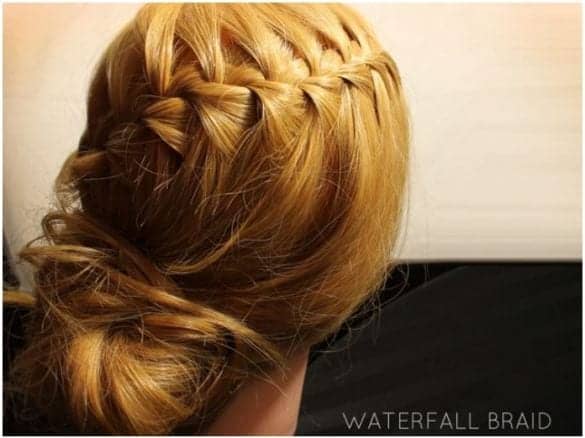 easy waterfall braid tutorial 