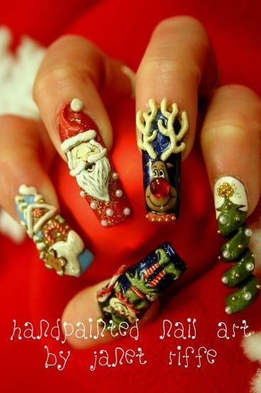 holiday nail art