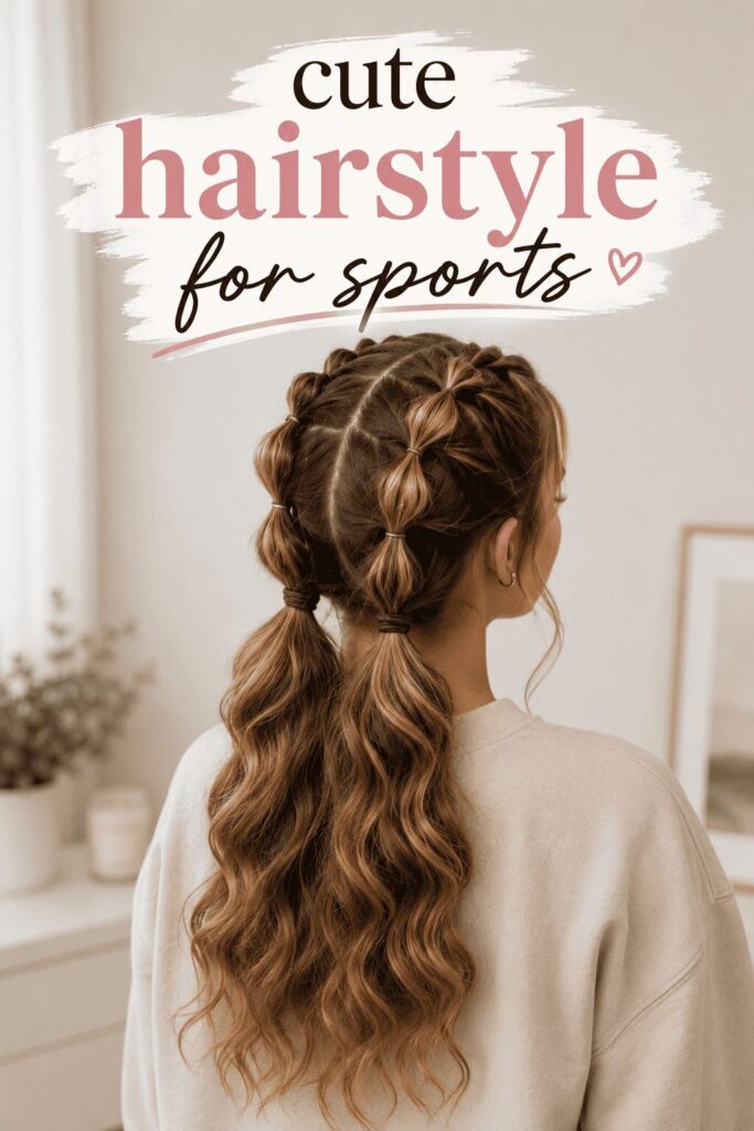 Cute hairstyle for sports