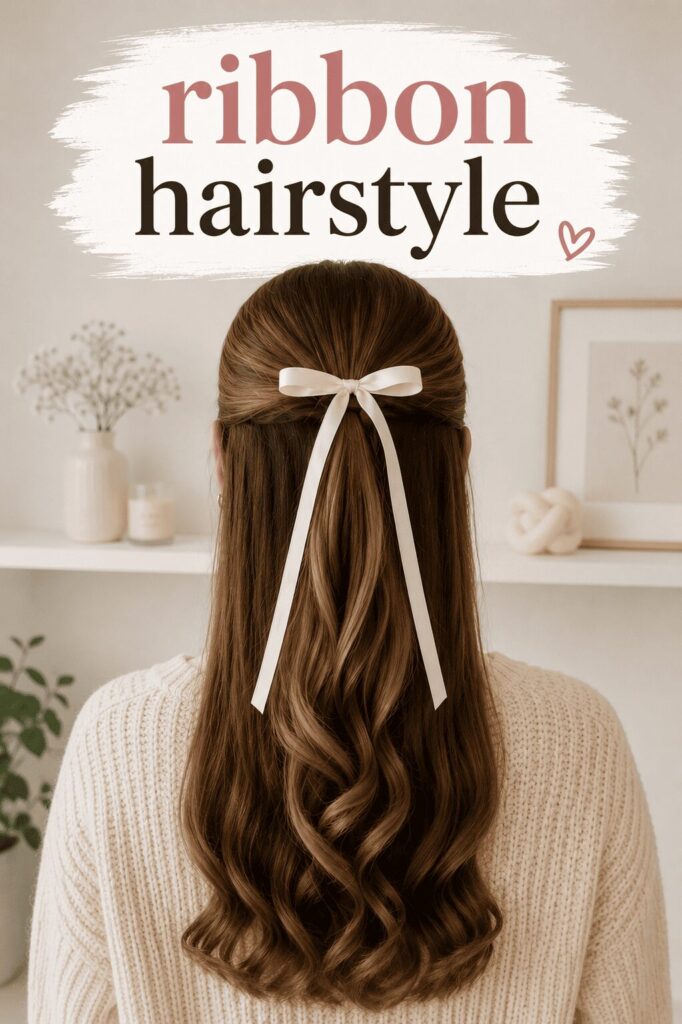 Ribbon hairstyle