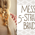 messy 5 strand braid