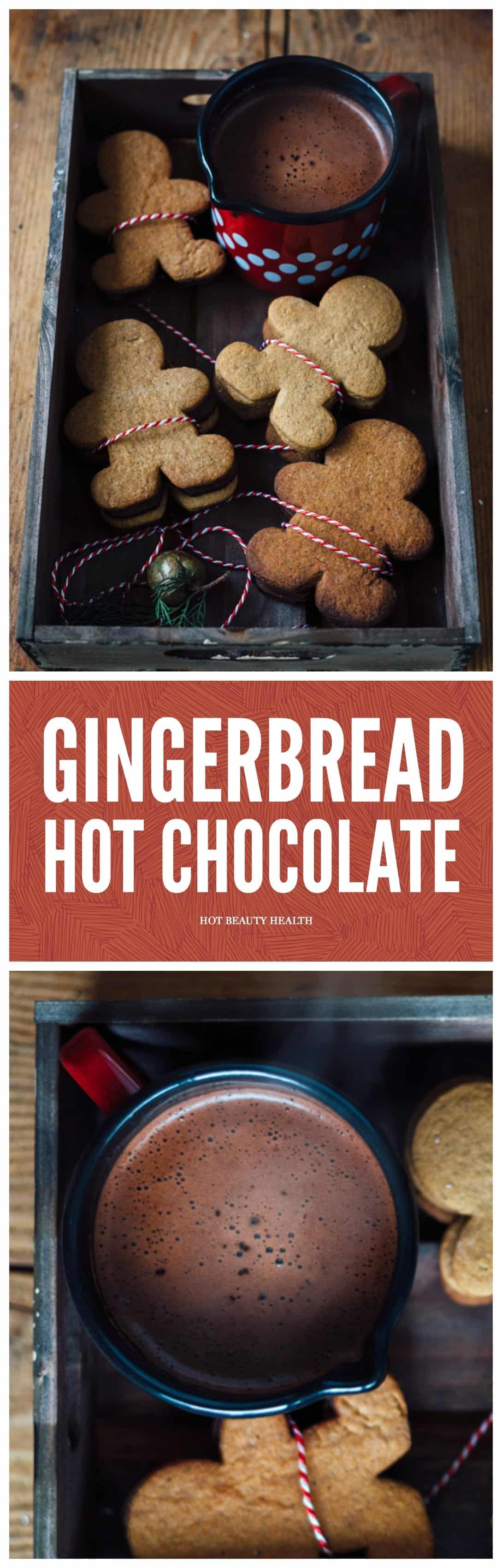 This gingerbread hot chocolate recipe is sweet and so easy to make during the fall, winter, and/or holiday season.