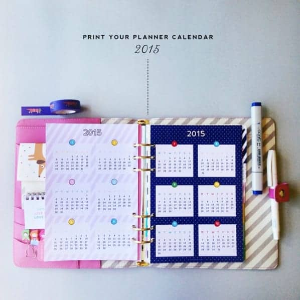 15 Free Printable 2015 Calendars to Kickstart the New Year