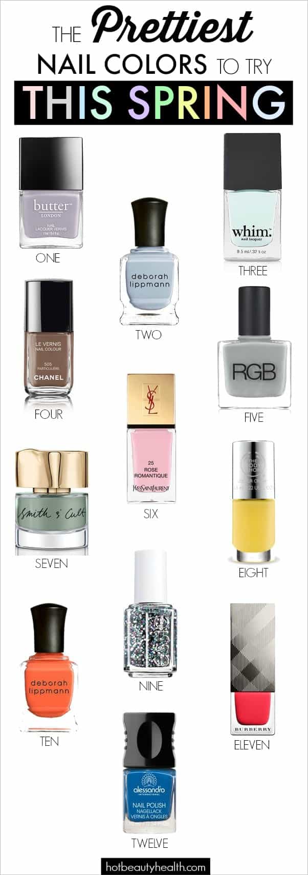 The Prettiest Nail Colors To Try This Spring