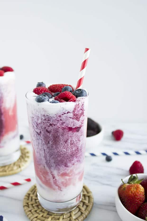 healthy berries cream fruit smoothie
