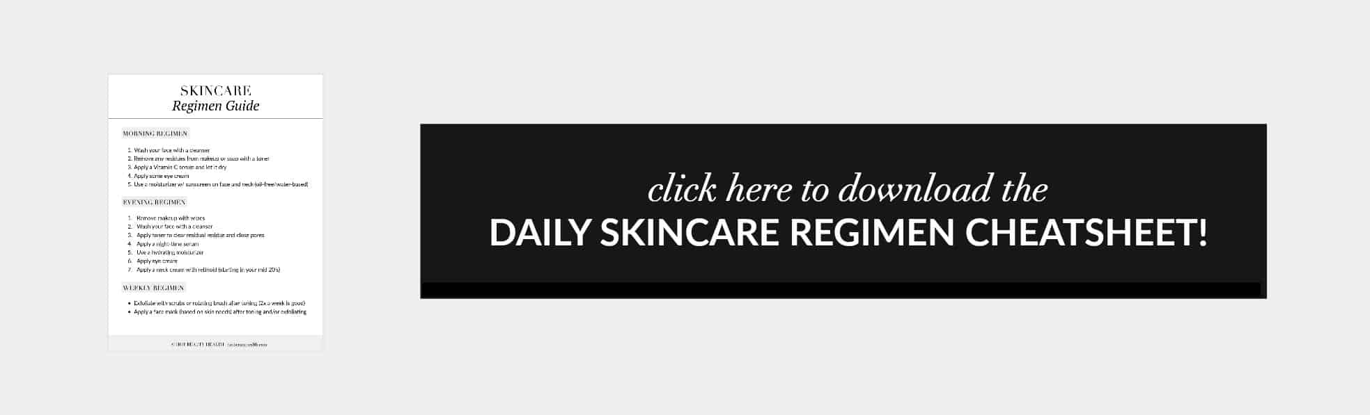 daily skincare regimen box