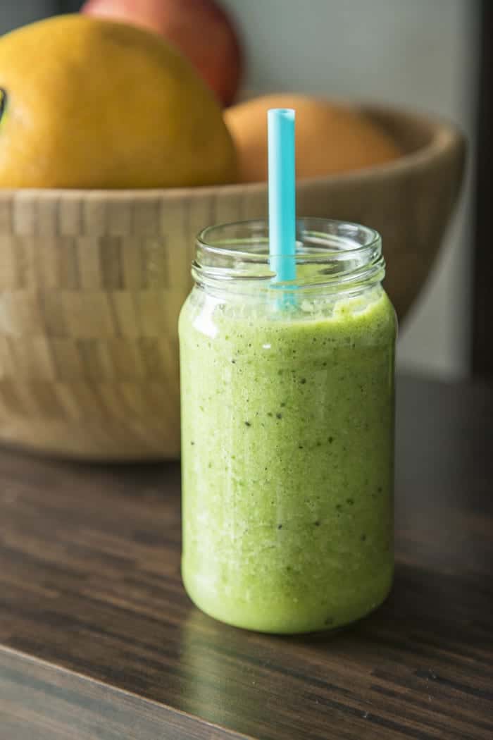 glowing green smoothie