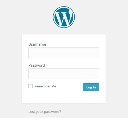 wordpress login