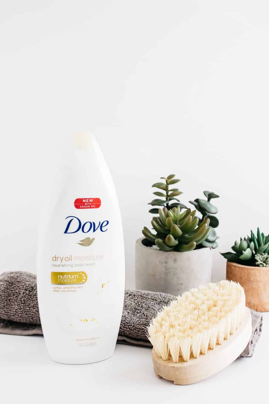dove moisture dry oil body wash