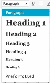 how to add subheadings