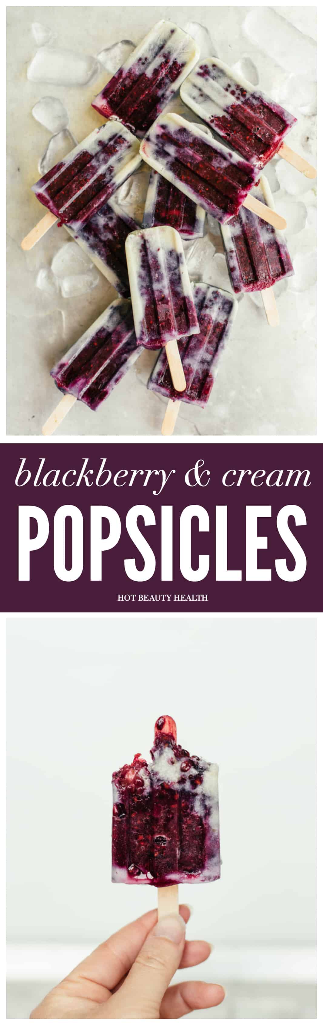 Cool down with this tasty and creamy popsicle recipe made with blackberries and cashew milk. Perfect to enjoy at spring picnics, as dessert at summer bbqs and when lounging by the pool. (Click to see for recipe!)