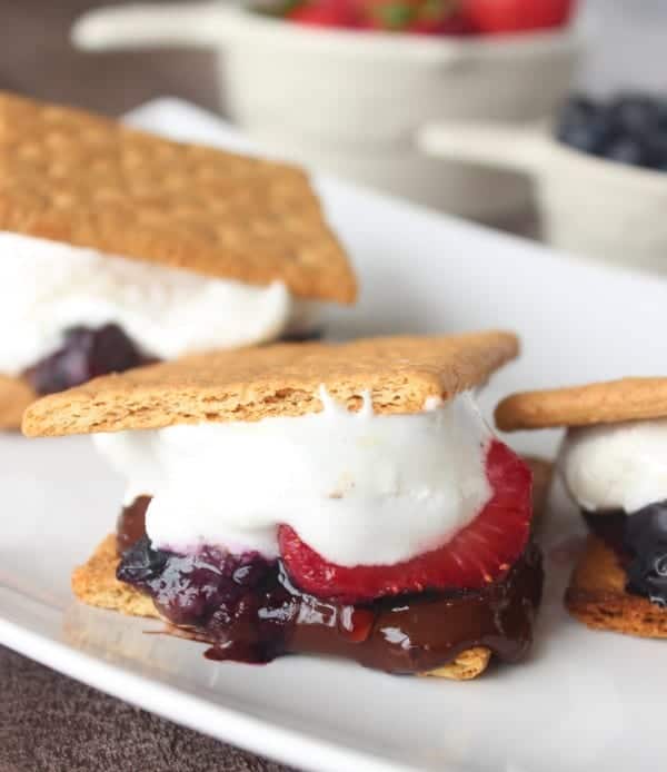 grilled berry smores whitney bond