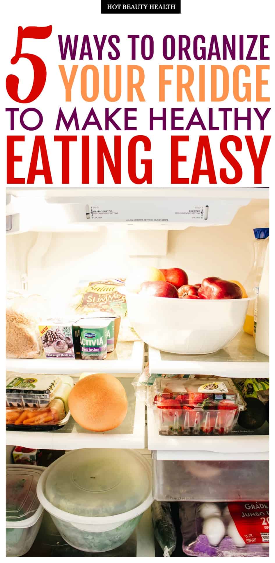 organize fridge to eat healthier