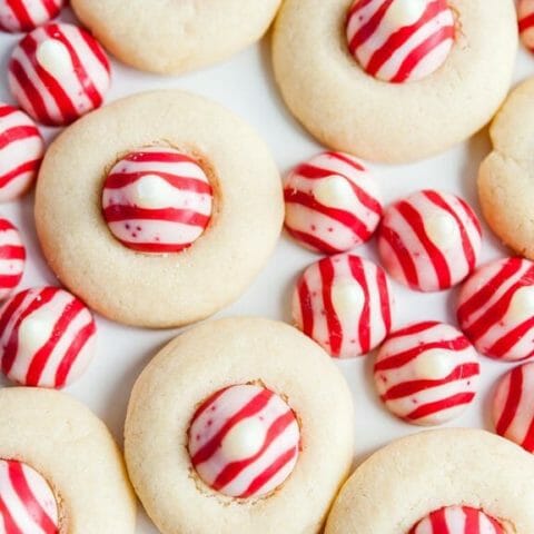 candy cane kiss cookies