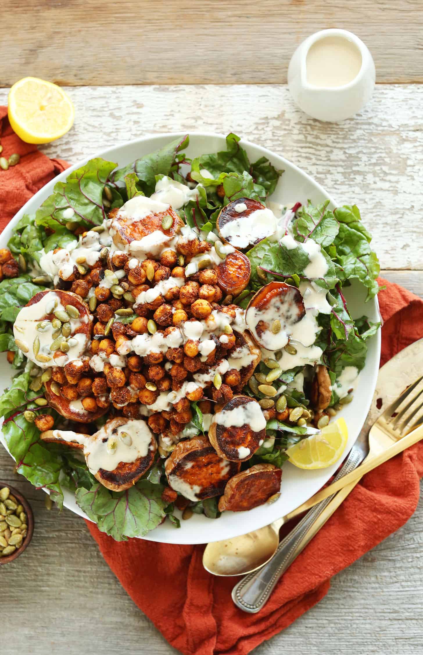 These 15 Vegetarian Recipes Are So Satisfying You’ll Want to Go Meatless for an Entire Month! Now I have some healthy veggie recipes to try for breakfast, lunch, and dinner like this Healthy Roasted Sweet Potato Crispy Chickpea Salad!
