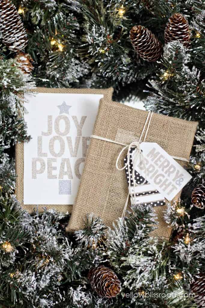 Christmas Printable Gift Tags Glittery Tatertots and Jello