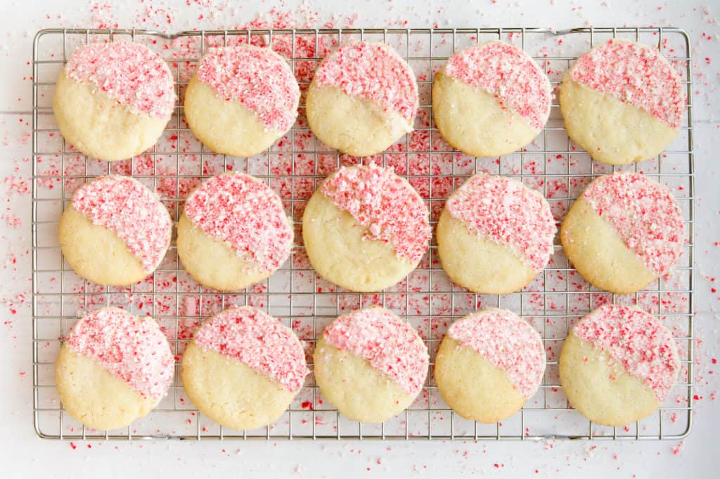 peppermint crunch sugar cookies christmas