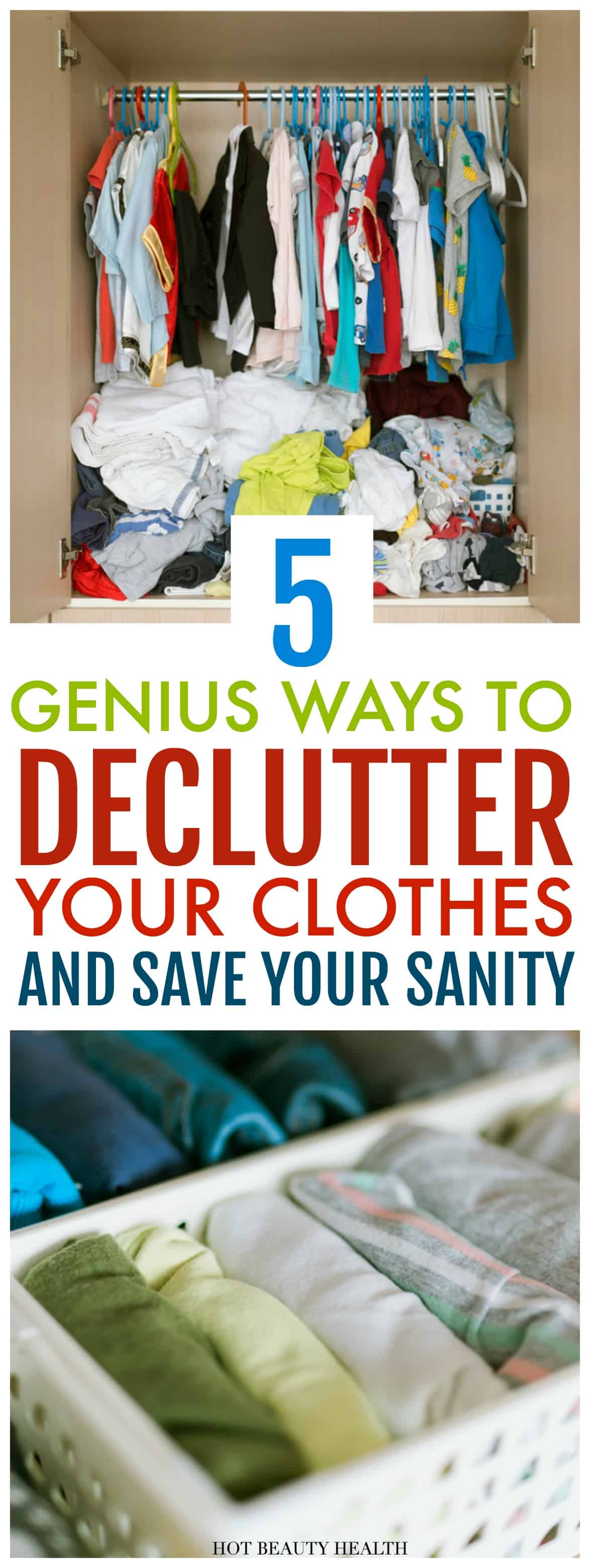 how to declutter clothes