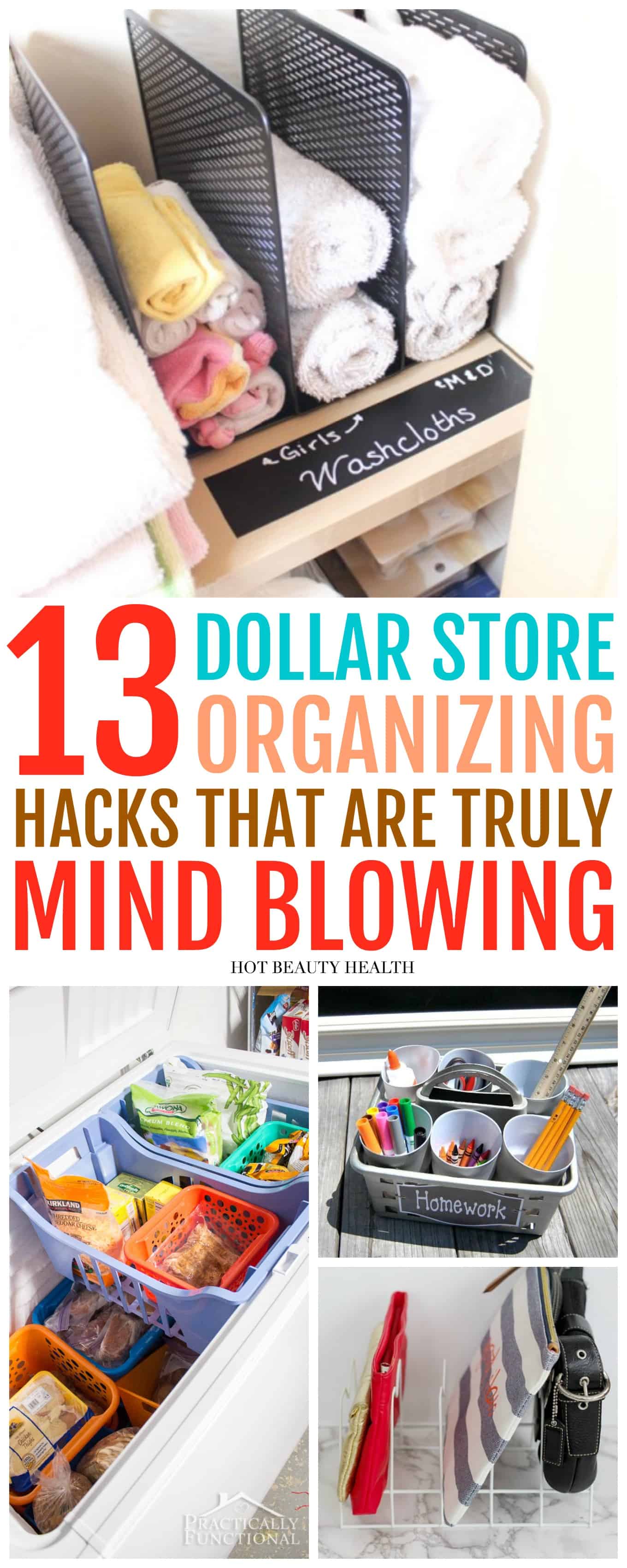 dollar store organizing hacks