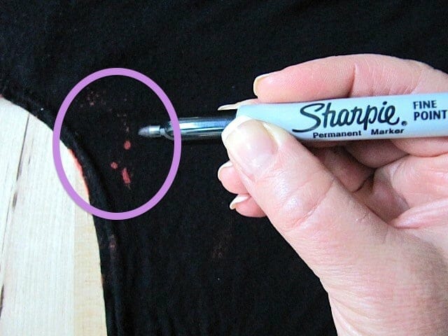 bleach stain repair sharpie sew many ways