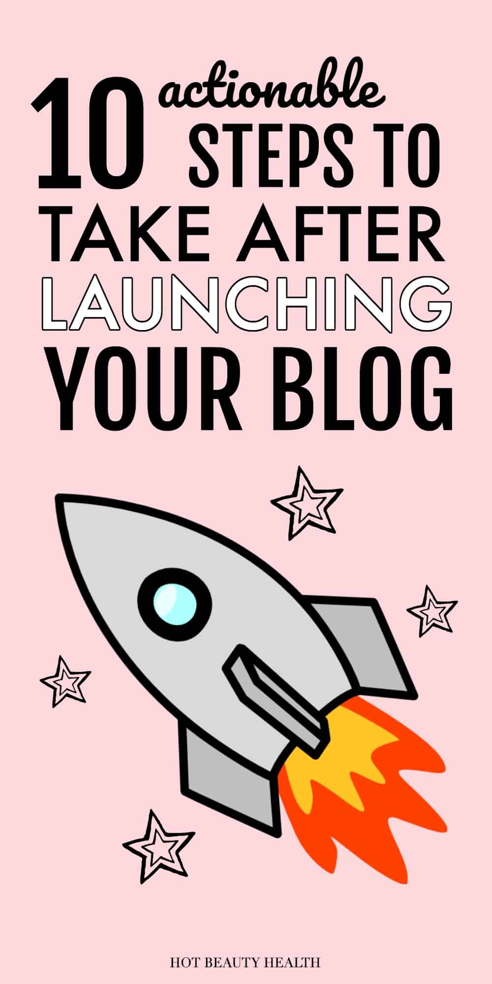 steps after launching blog