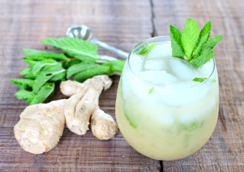 aloe ginger mint digestive elixir the fit foodie mama