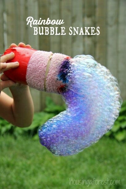 Rainbow-Bubble-Snakes-outdoor-fun-housing a forest