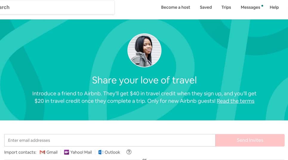airbnb travel credit