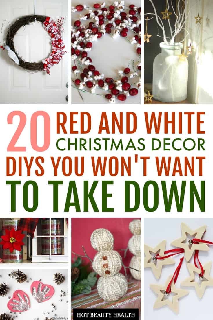 red and white christmas decorating ideas