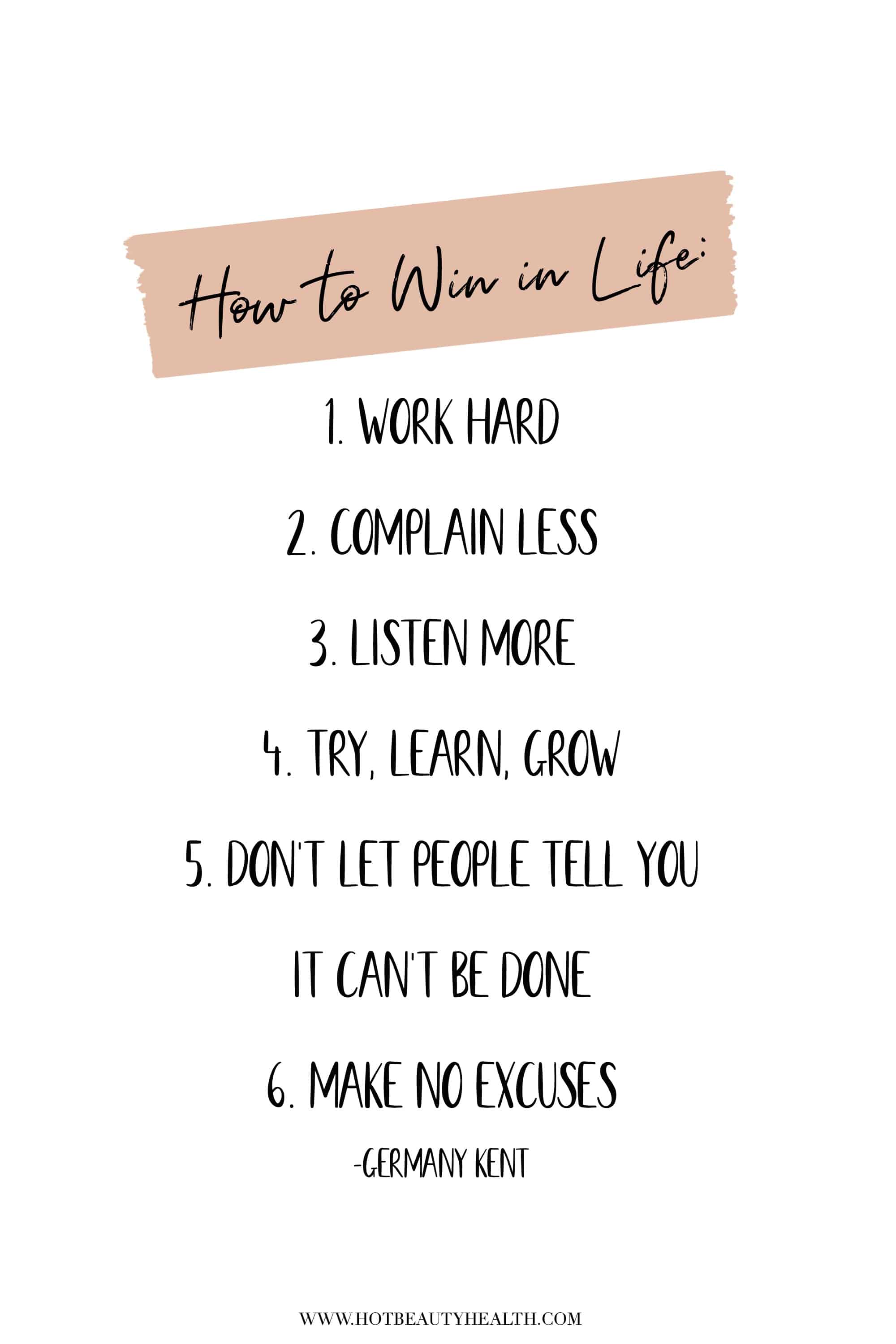 how to win in life germany kent quote