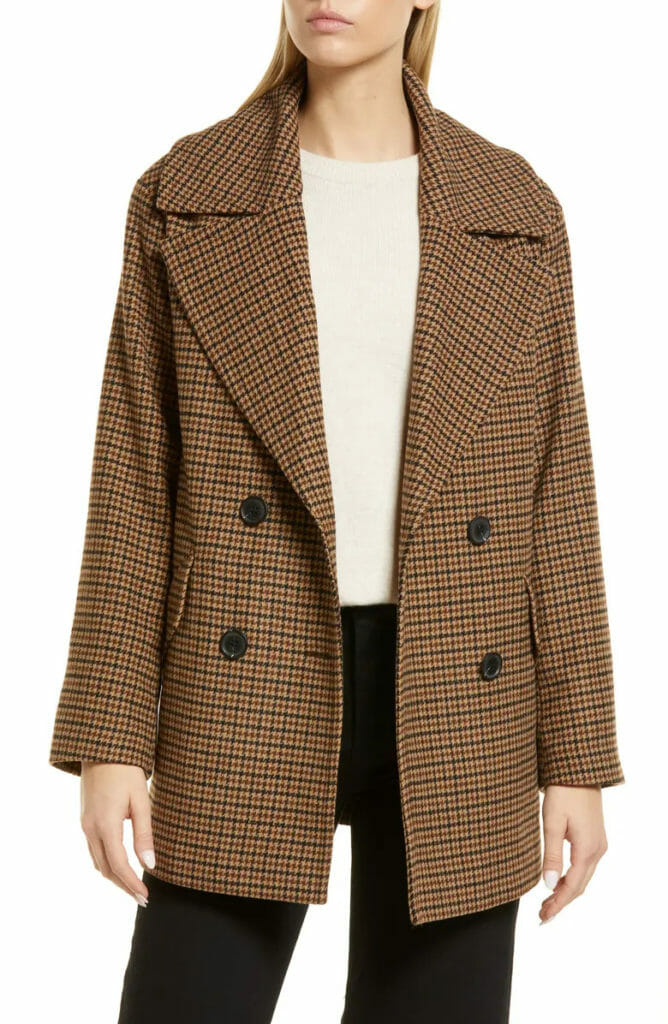 nordstrom anniversary sale 2022 short herringbone coat