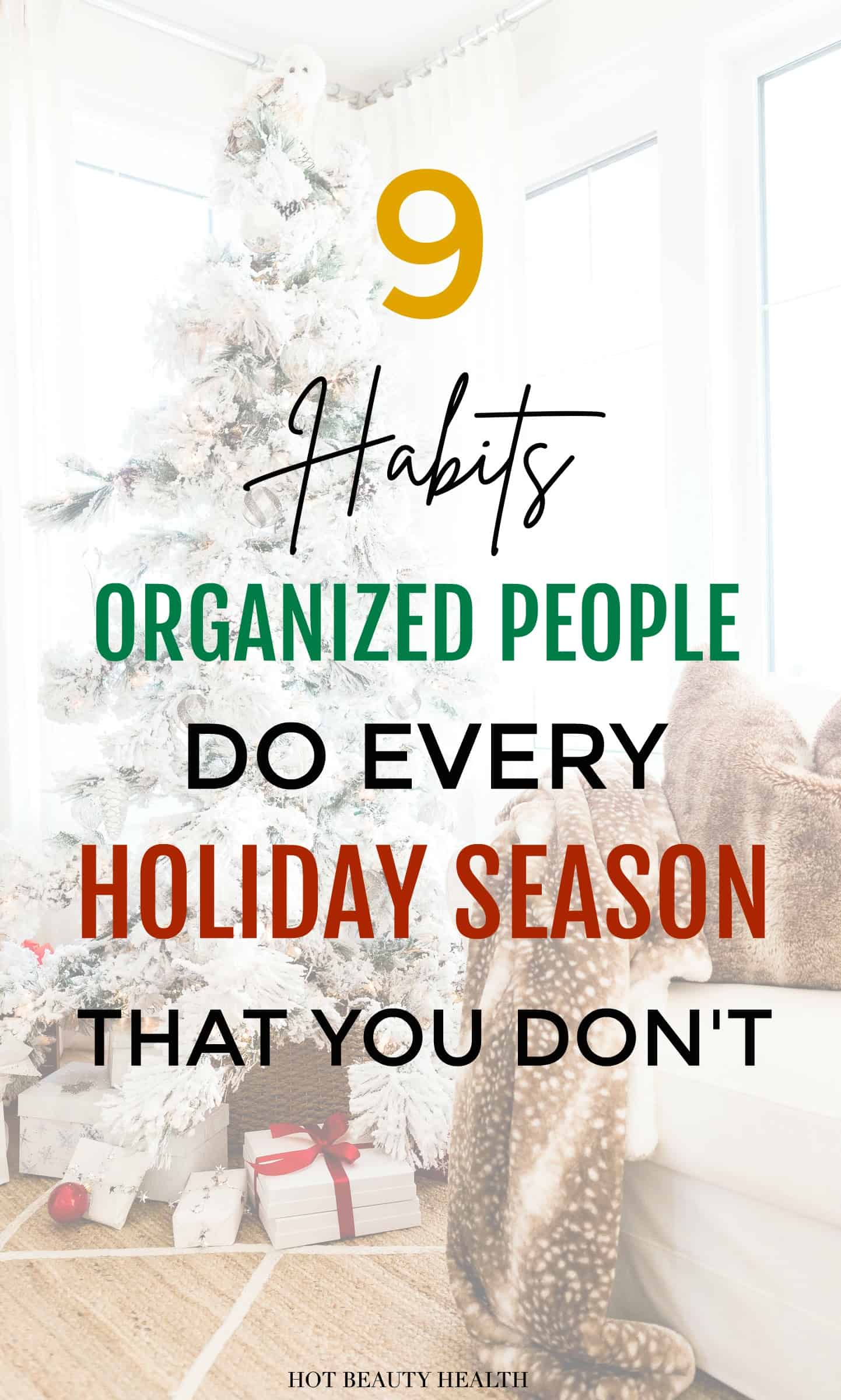 how to stay organized during the holidays