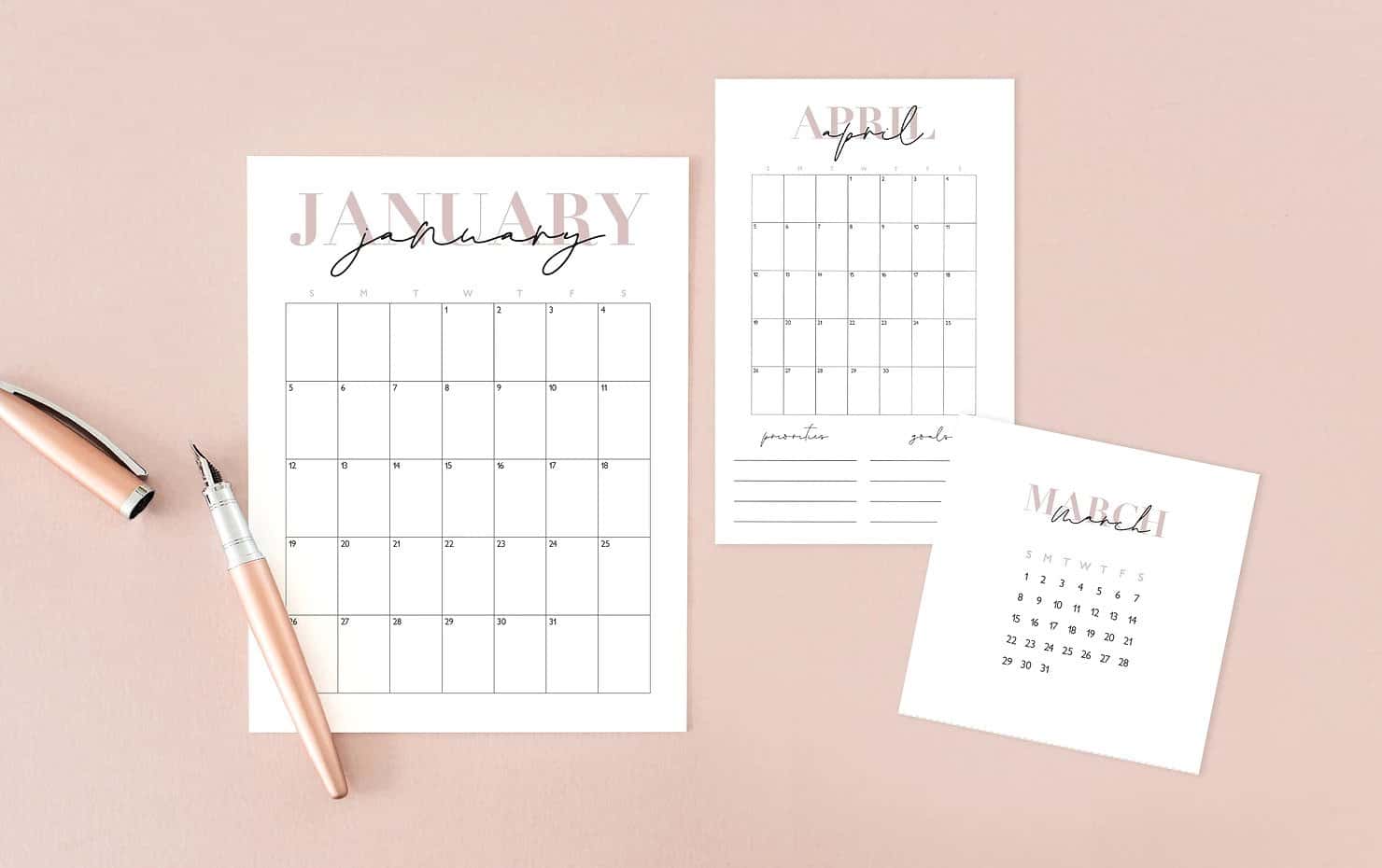 13 Cute Free Printable Calendars For 2021 You’ll Love