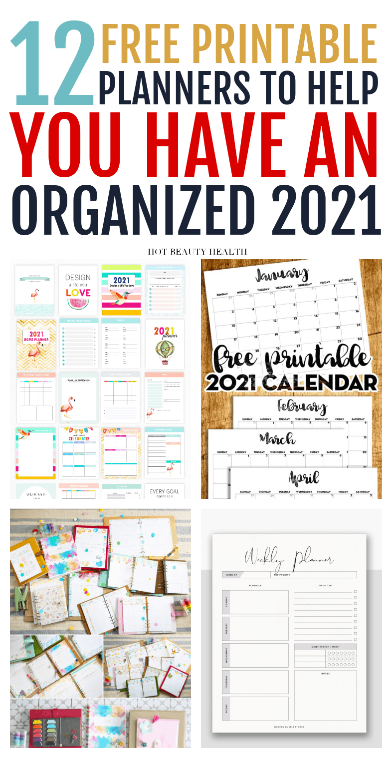 free printable planners for 2021