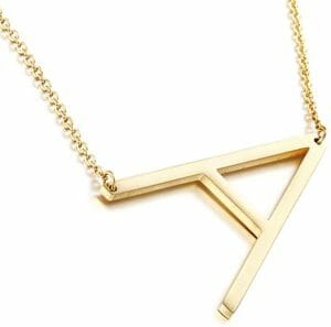 college girl gifts initial necklace