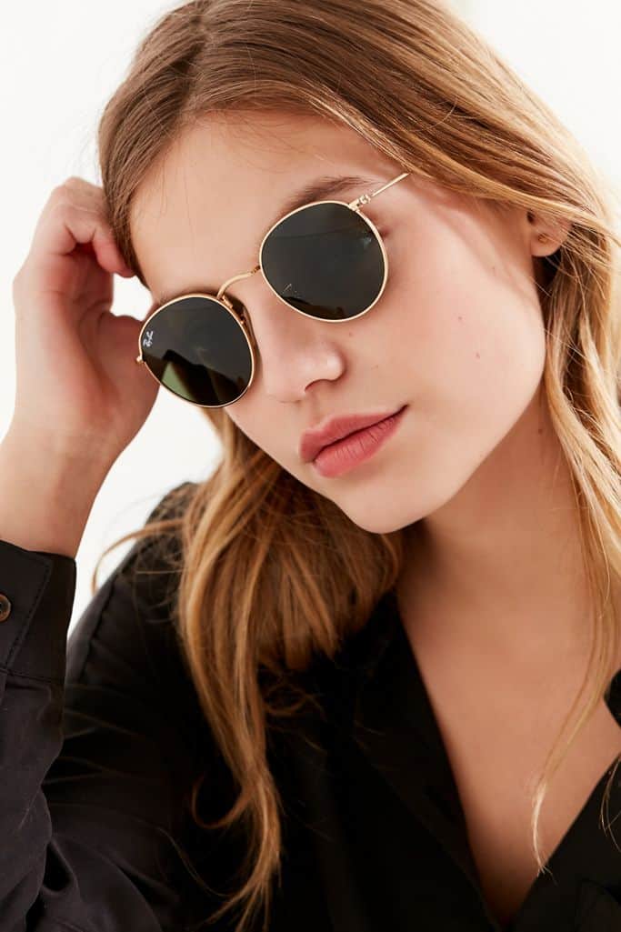 ray ban round metal classic sunglasses