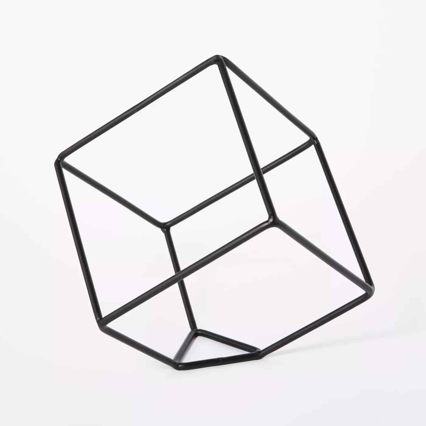 decorative metal cube black threshold