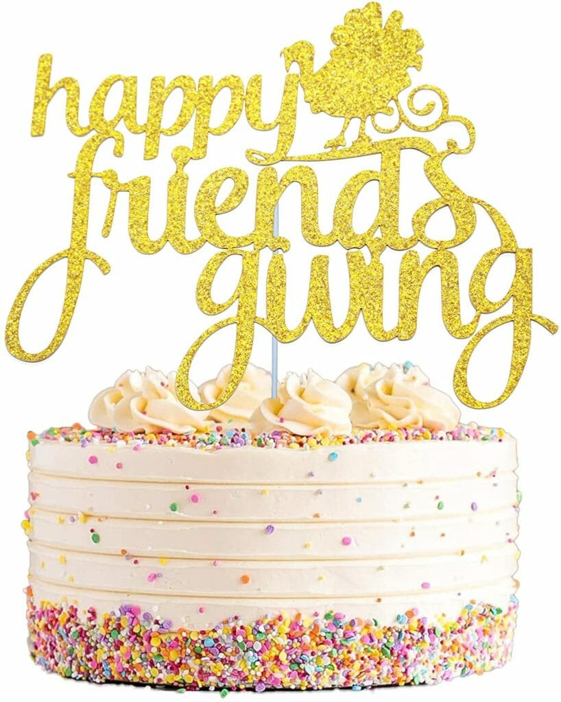 friendsgiving cake topper