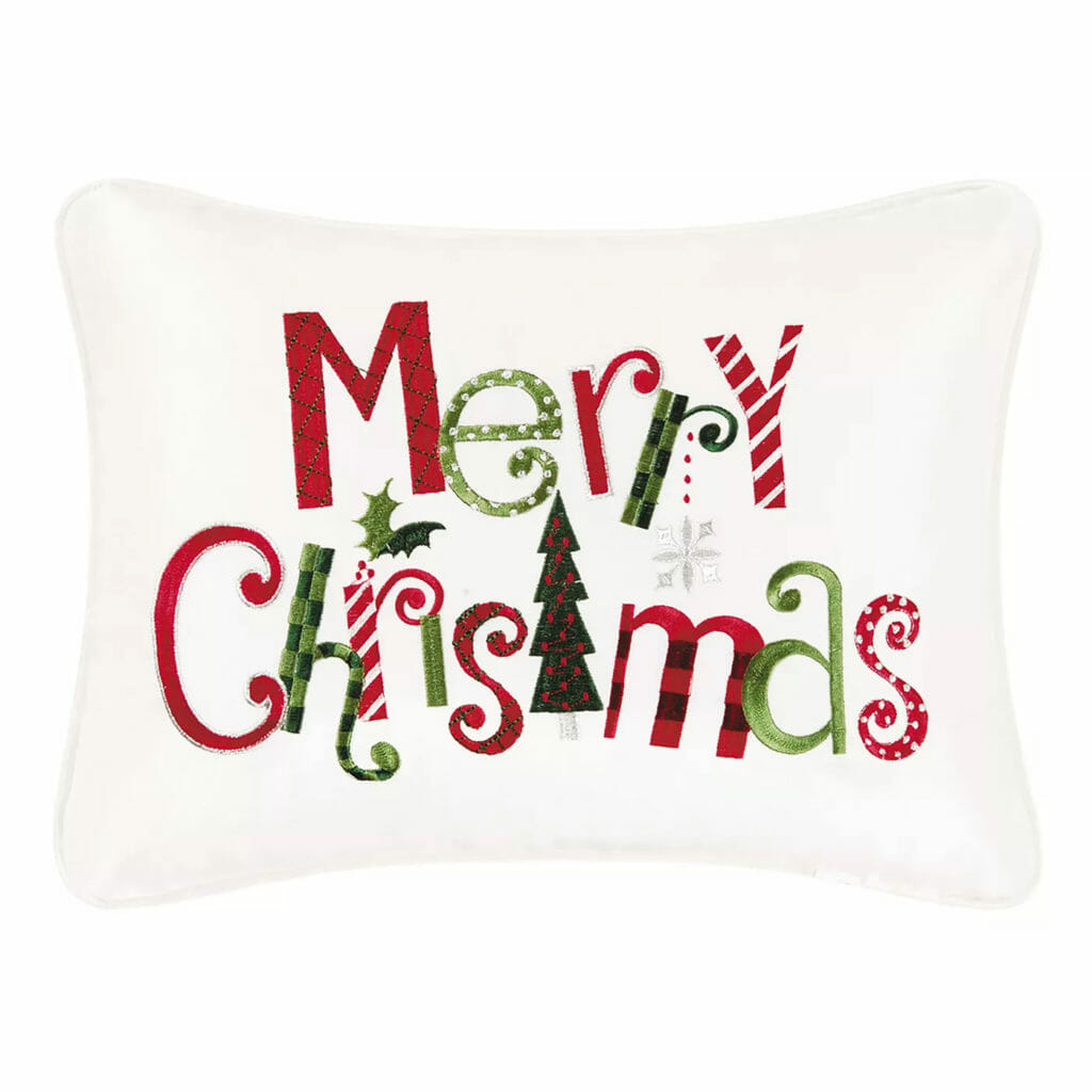 cf home merry christmas throw pillow