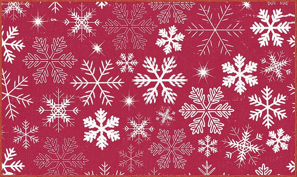 mohawk home snowflakes area rug