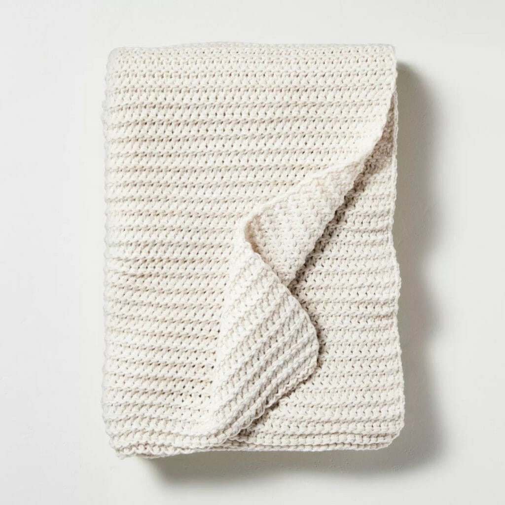 target chunky knit throw blanket