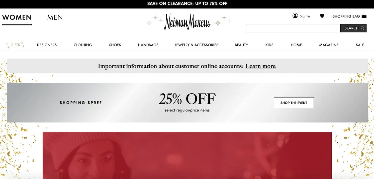 Neiman Marcus Black Friday Ad for 2023