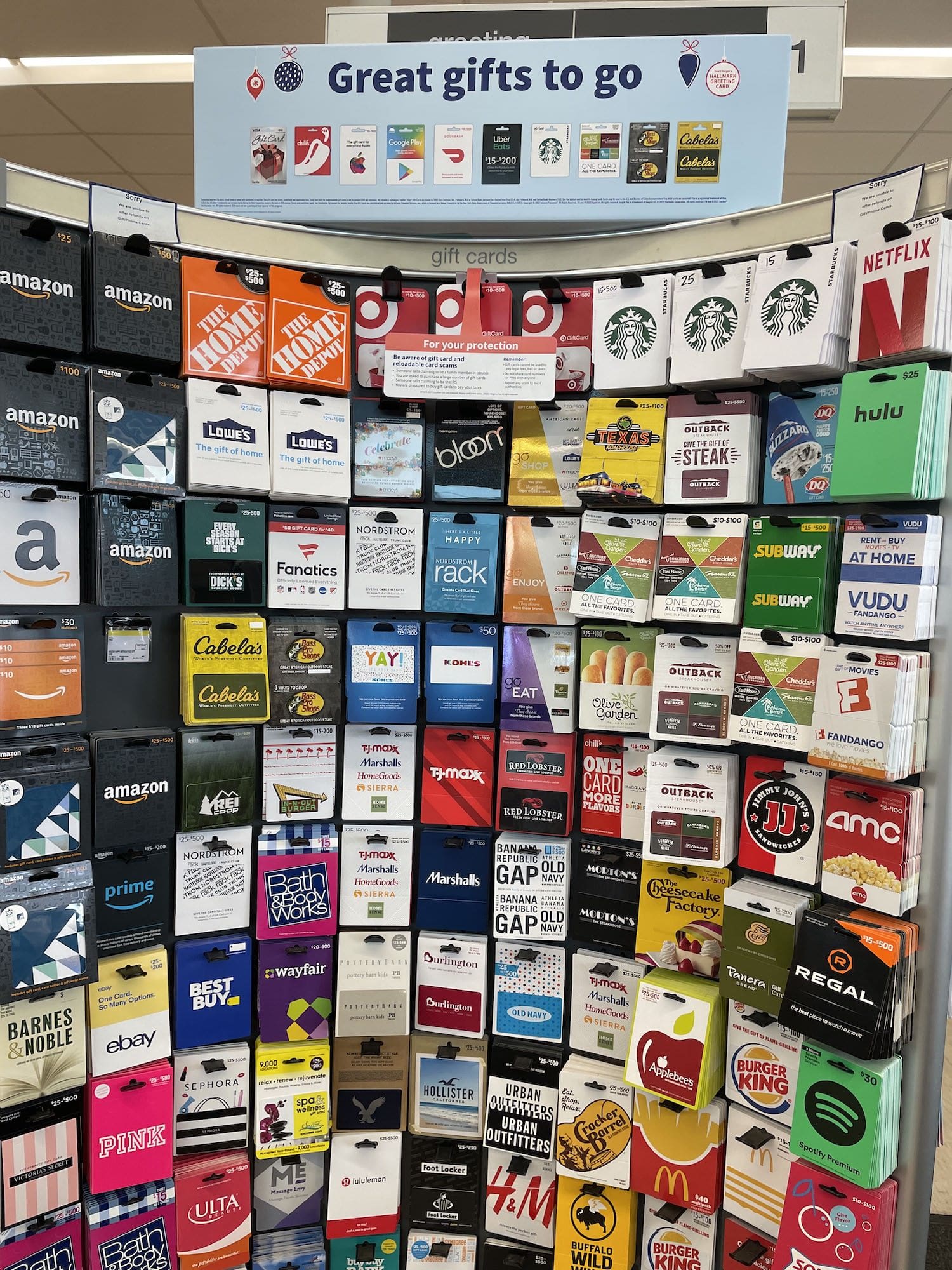 walgreens gift cards